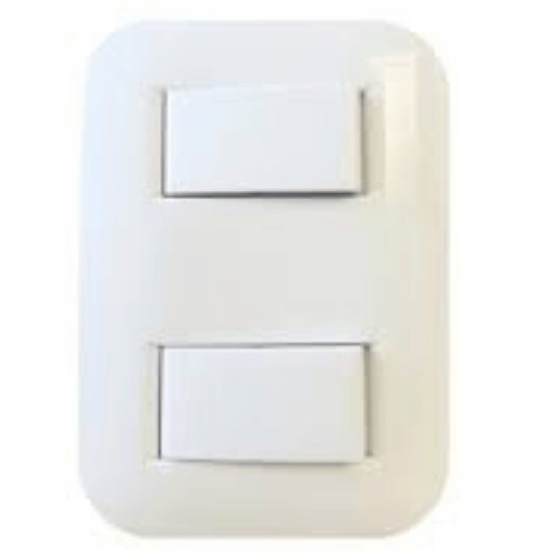 INTERRUPTOR DOBLE S-PONER BASIC BLANCO